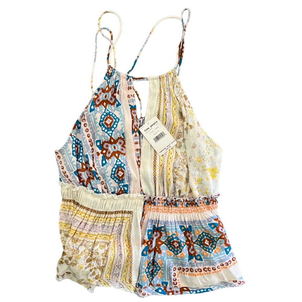 NWT Free People Bellini Patchwork Tank Size M